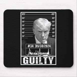 Tapis De Souris Verdict de condamnation Donald Trump Mug Shot Jail