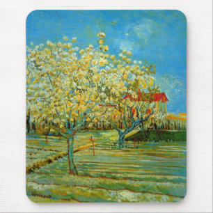 Tapis De Souris Verger en fleurs par Vincent van Gogh