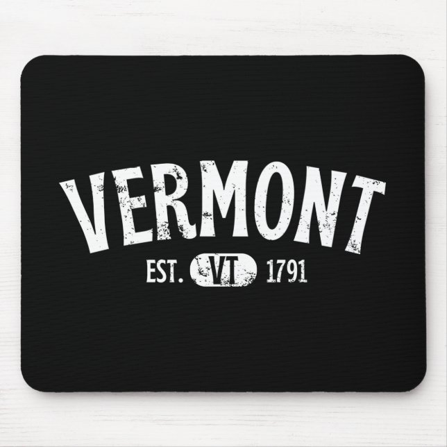 Tapis De Souris Vermont Retro Vintage VT (Devant)