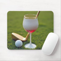Verre À Vin De Boule De Golf Avec Putter