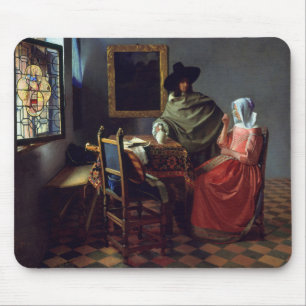 Tapis De Souris Verre à vin, Jan Vermeer