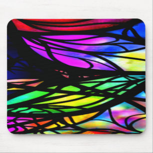 Tapis De Souris Verre Arc-en-ciel Coloré Fancy Amusant