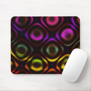 Tapis De Souris Verre   Arc-en-ciel Fractal Art