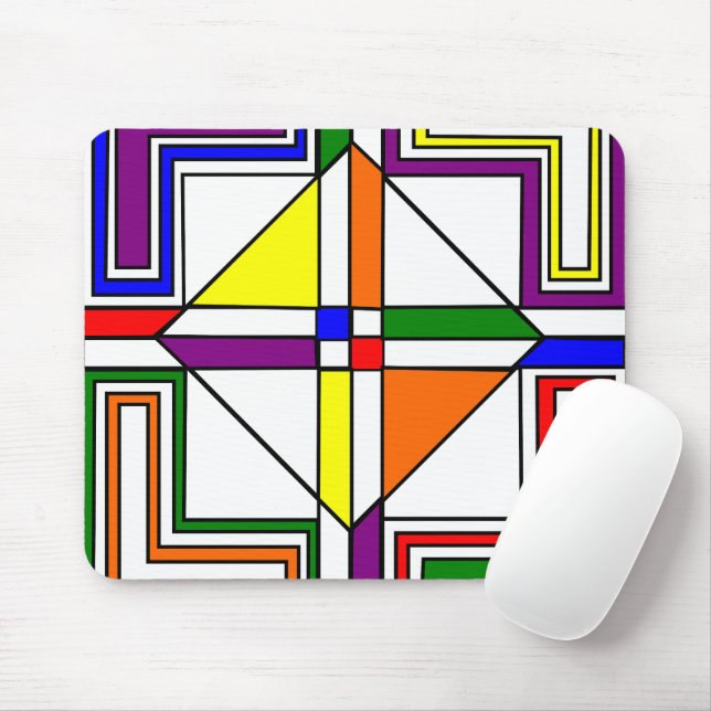 Tapis De Souris Verre Bauhaus (Avec souris)