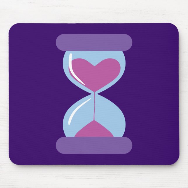 Tapis De Souris Verre de coeur (Devant)