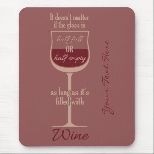 Tapis De Souris Verre de vin rouge mousepac personnalisé