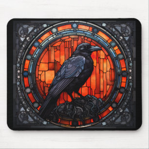 Tapis De Souris Verre Éffrayant Raven