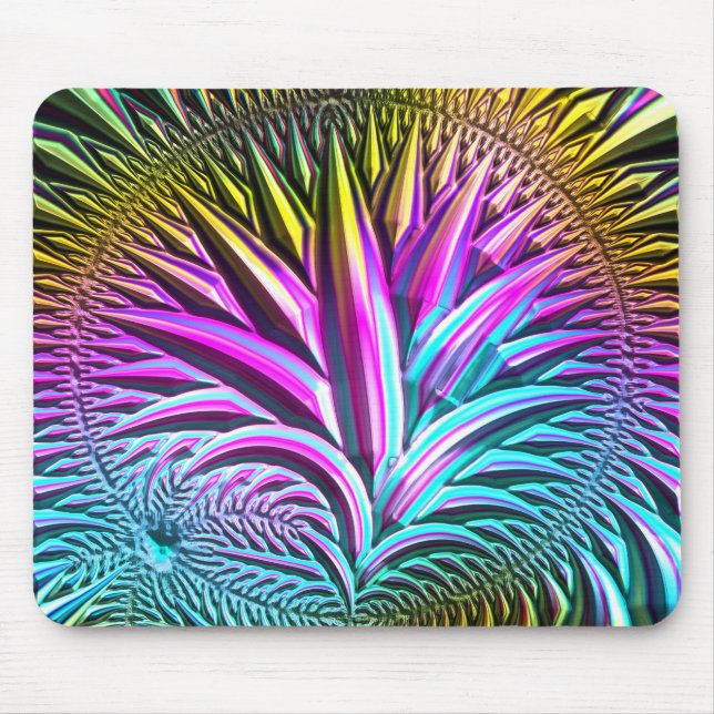 Tapis De Souris Verre fractal 5 Mousepad (Devant)