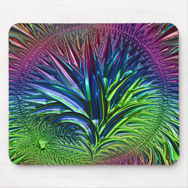 Tapis De Souris Verre fractal 5A Mousepad (Devant)