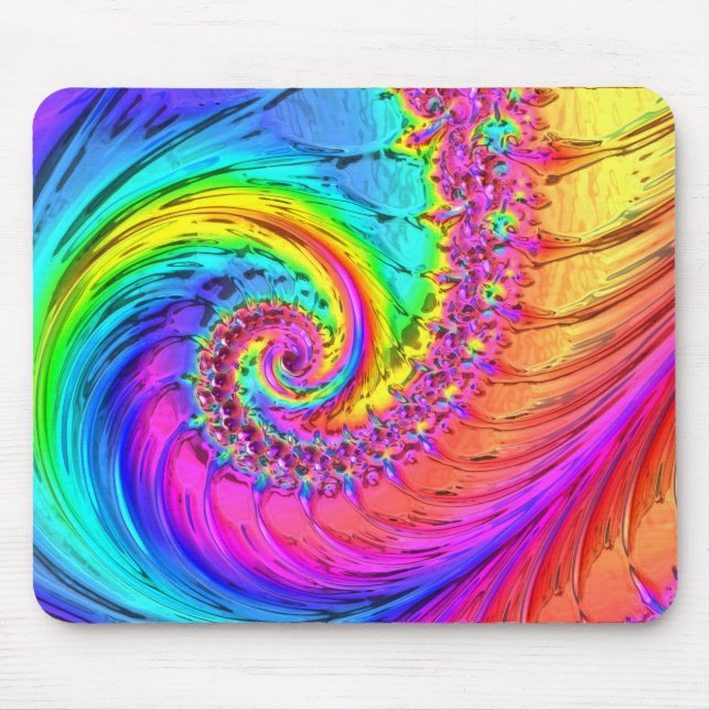 Tapis De Souris Verre fractal 6 Mousepad (Devant)