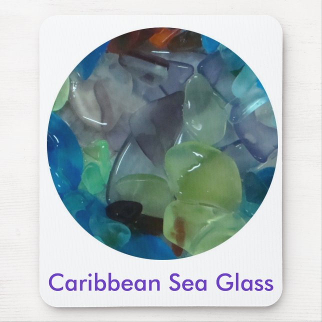 Tapis De Souris Verre Mousepad de mer des Caraïbes (Devant)