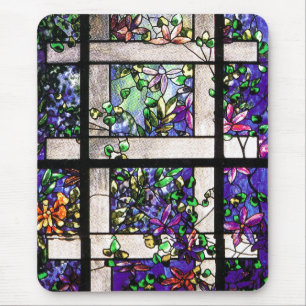 Tapis De Souris Verre souillé Mousepad floral