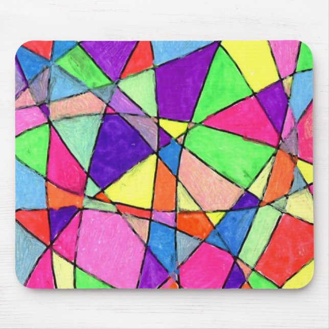 Tapis De Souris "Verre tendu" Résumé Design Mousepad (Devant)