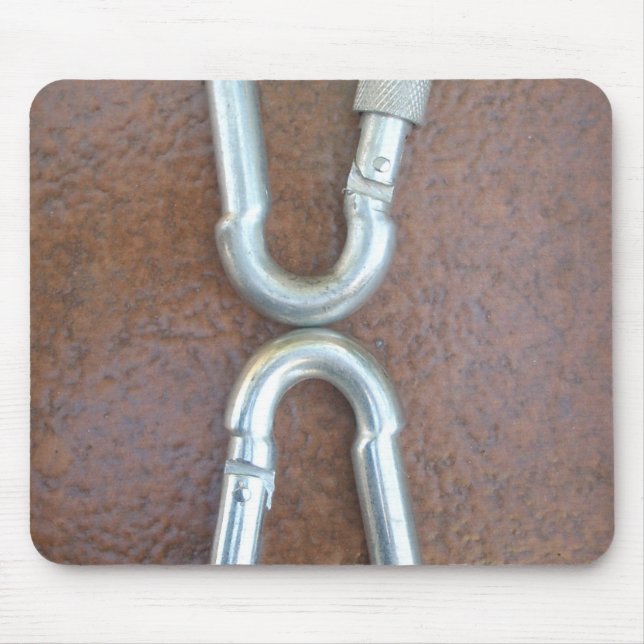 Tapis De Souris Verrouillage : Conception de serrure de carabiner  (Devant)