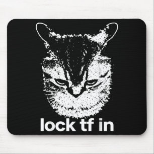 Tapis De Souris Verrouiller Tf dans le style de mème de l'état d'e