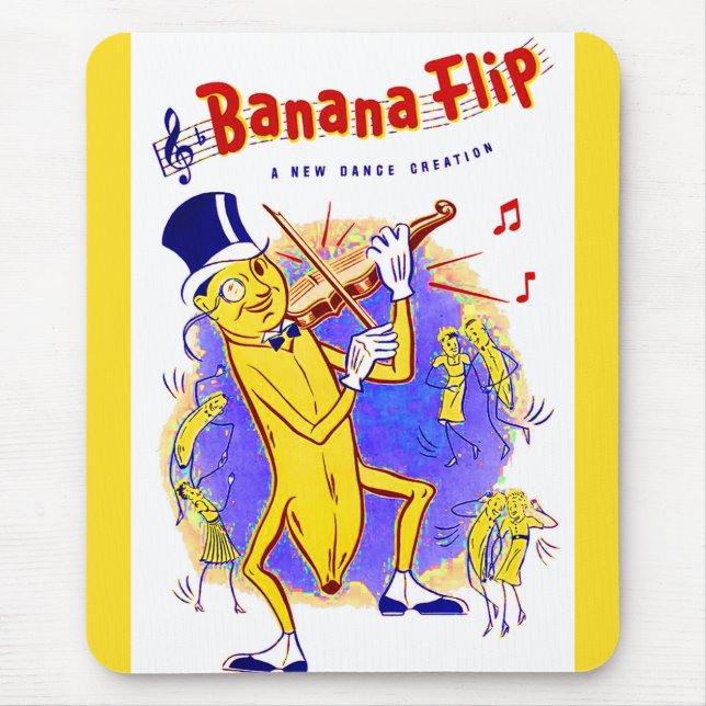 Tapis De Souris vers 1950 Banana Feuillet de musique couverture (Devant)