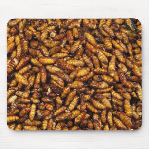 Tapis De Souris Vers de soie frits ... Thai Street Food