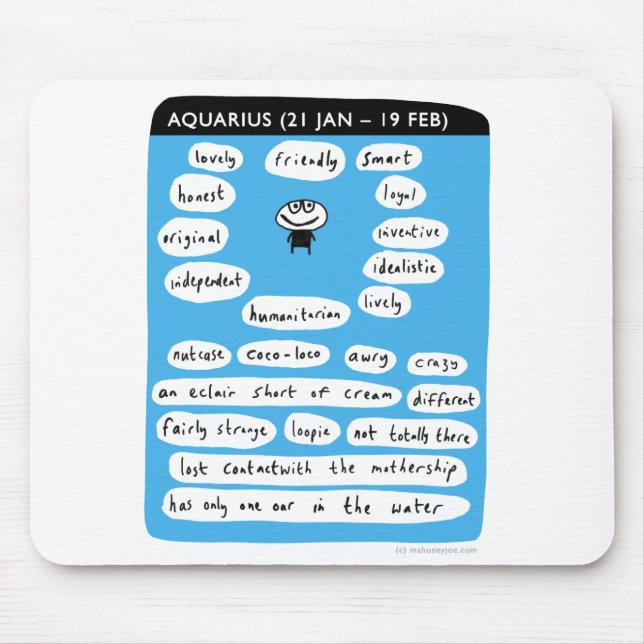 Tapis De Souris Verseau (Devant)