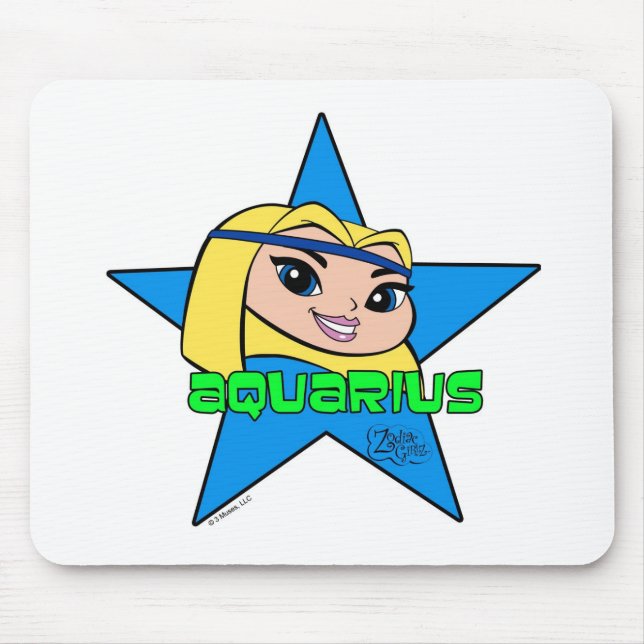 Tapis De Souris Verseau Mousepad (Devant)