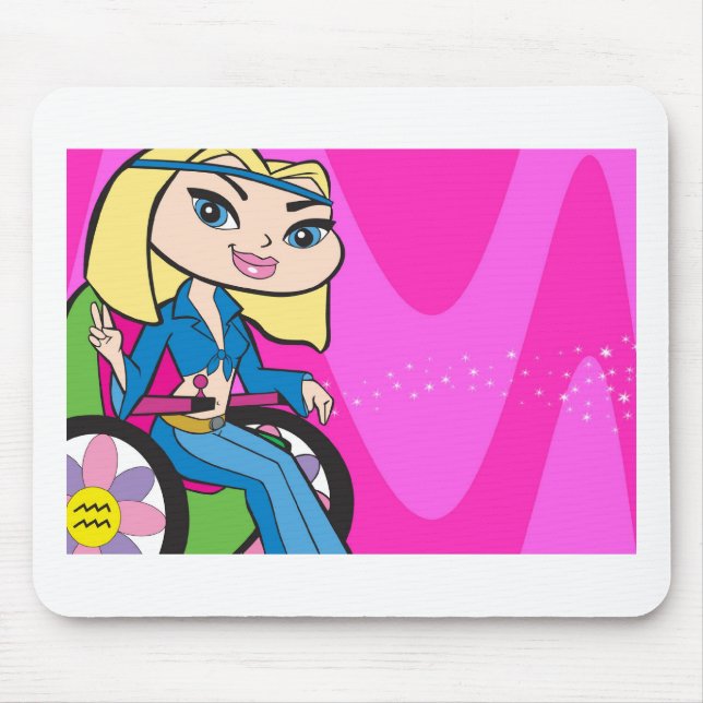 Tapis De Souris Verseau Mousepad (Devant)