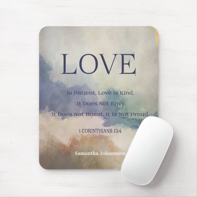 Tapis De Souris Verset Bible Souris (Avec souris)