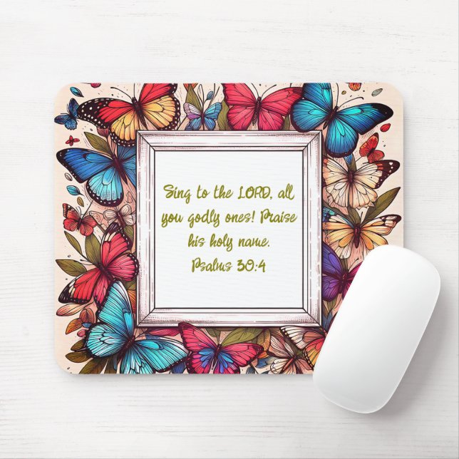 Tapis De Souris Verset biblique  (Avec souris)