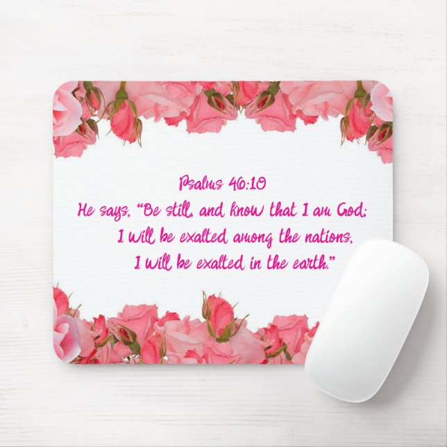 Tapis De Souris Verset biblique  (Avec souris)