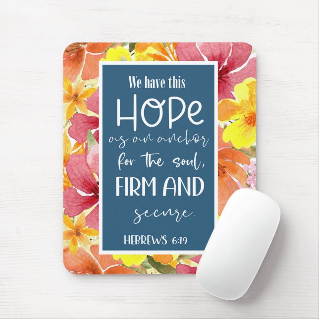 Tapis de souris verset biblique (Avec souris)