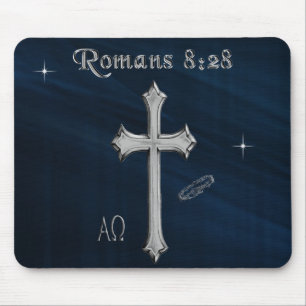 Tapis De Souris verset biblique chrétien Romains 8:28