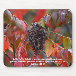 Tapis de souris verset biblique Fruit de l'Esprit 
