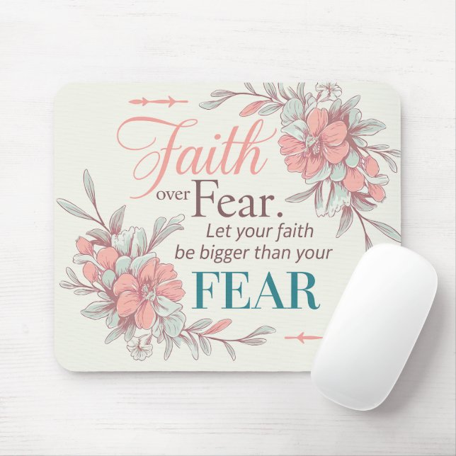Tapis De Souris Verset biblique inspirant/Écriture (Avec souris)