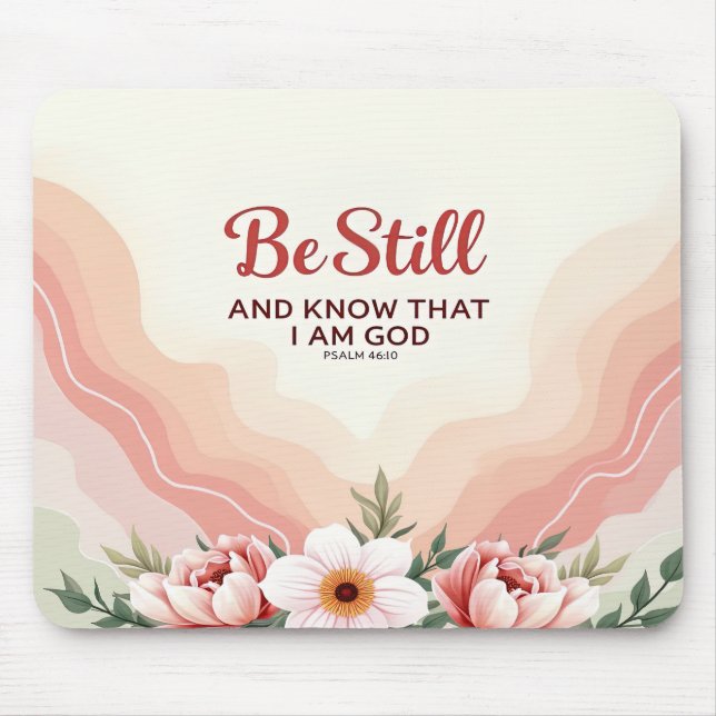 Tapis De Souris Verset biblique inspirant/Écriture Mousepad (Devant)