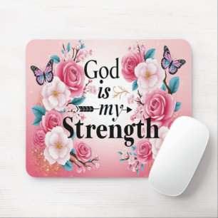 Tapis De Souris Verset biblique inspirant/Écriture Mousepad