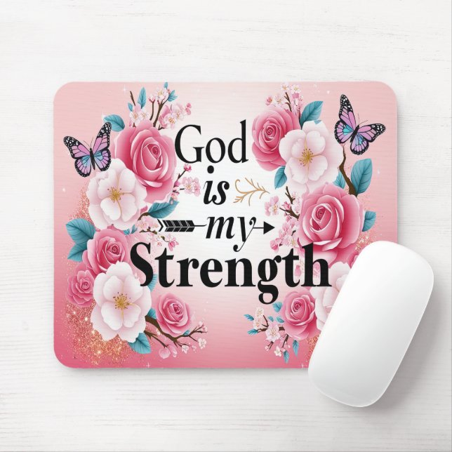 Tapis De Souris Verset biblique inspirant/Écriture Mousepad (Avec souris)
