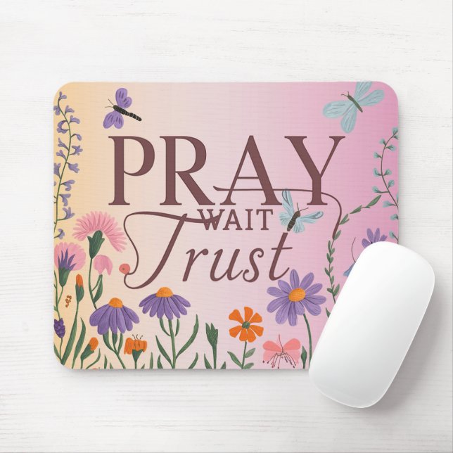 Tapis De Souris Verset biblique inspirant/Écriture Mousepad (Avec souris)
