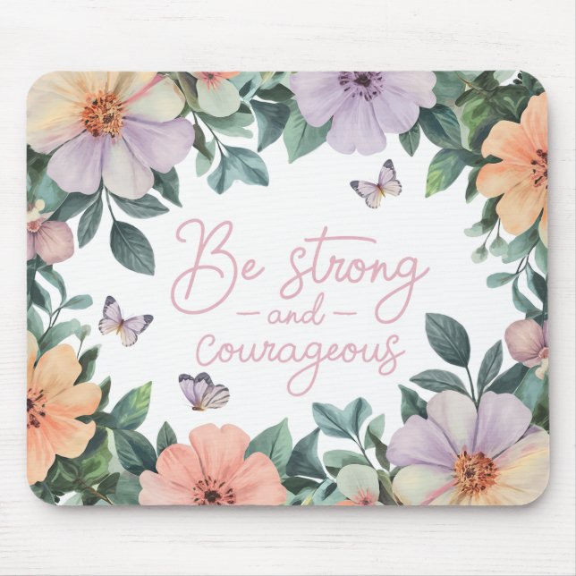 Tapis De Souris Verset biblique inspirant/Écriture Mousepad (Devant)
