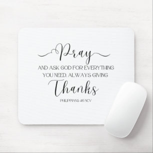Tapis De Souris Verset de la Bible sur le carnet de souris