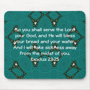 Tapis De Souris Versets de la Bible Guérir l'Écriture Citation E