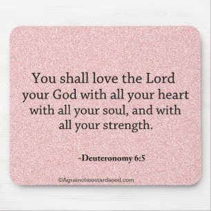 Tapis De Souris Versets de la Bible Parole de Dieu