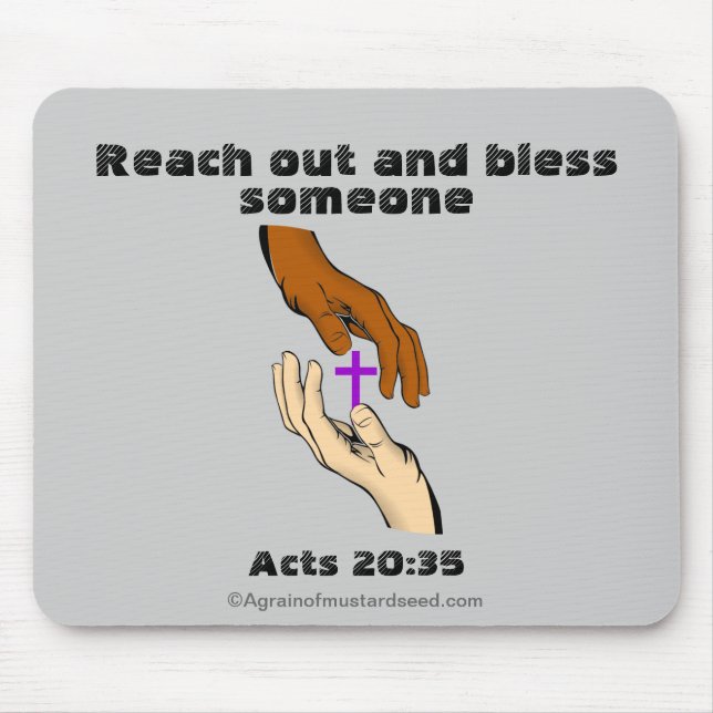 Tapis De Souris Versets de la Bible Parole de Dieu (Devant)