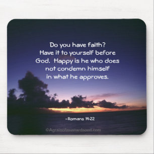 Tapis De Souris Versets de la Bible Parole de Dieu