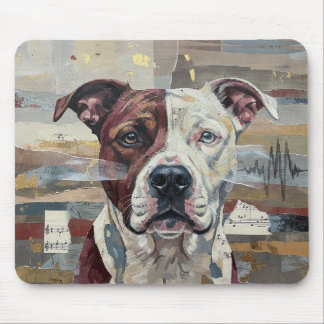 Tapis De Souris Version 1 de l'art abstrait Pitbull