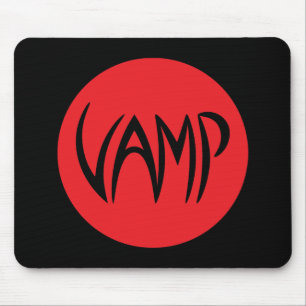 Tapis De Souris Version Texte Vamp (rouge/noir)