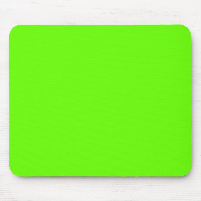 Tapis De Souris Vert brillant (couleur unie)  (Devant)