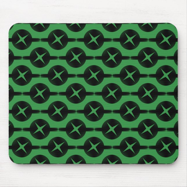 Tapis De Souris Vert clair Cercles rares Mousepad (Devant)