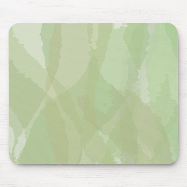 Tapis De Souris Vert, cool, aquarelle tendance motif abstrait (Devant)