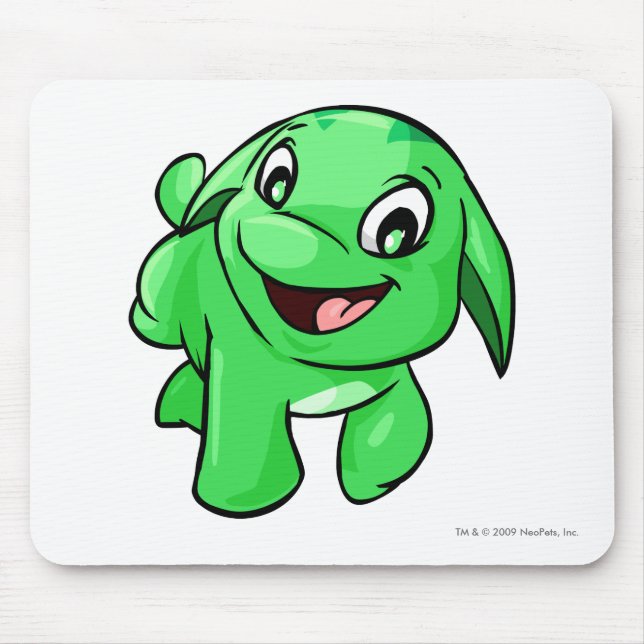 Tapis De Souris Vert de Poogle (Devant)