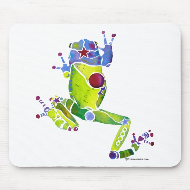 Tapis De Souris Vert de ressort de grenouille (Devant)