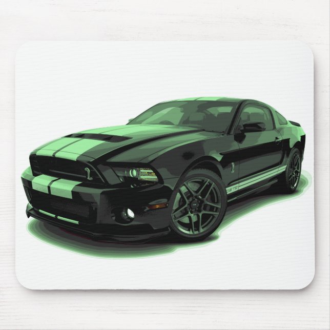 Tapis De Souris Vert du GT 500 de mustang (Devant)