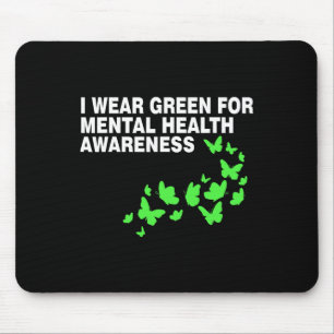 Tapis De Souris Vert En Mai Mois De Sensibilisation À La Santé Men